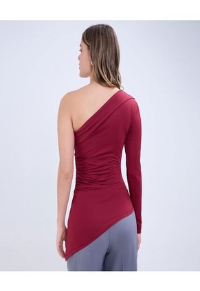 Camiseta Para Mujer Manga Larga Color Vino Marca Ostu #40092311