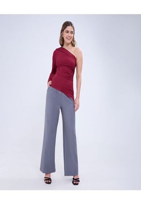 Camiseta Para Mujer Manga Larga Color Vino Marca Ostu #40092311