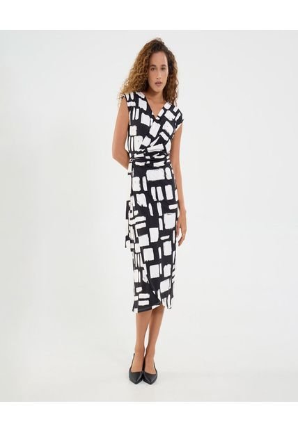 Vestido Para Mujer M/Sisa Medio Color Negro Marca Ostu #40170311