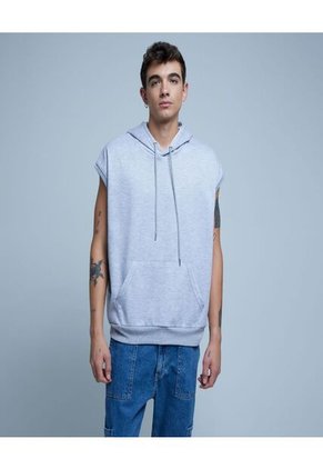 Buzo Para Hombre Hoodie Color Gris  Marca Ostu #60060405