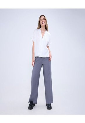 Camisa Para Mujer Manga Corta Color Crudo Marca Ostu #40010273