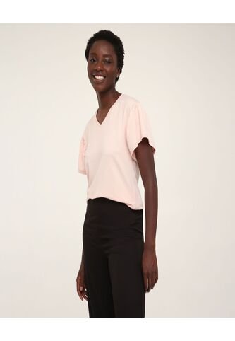 Camiseta Para Mujer Manga Corta Color Rosado  Marca Ostu #40091554 Ostu