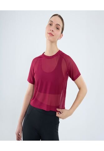 Camiseta Para Mujer Manga Corta Cuello Redondo Color Morado Marca Ostu #40092455 Ostu