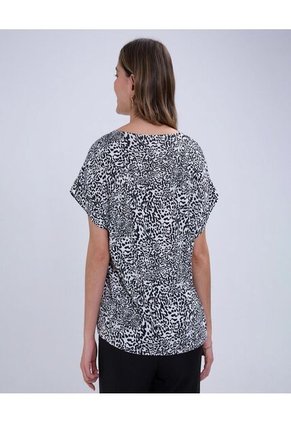 Blusa Para Mujer Manga Corta Color Negro Marca Ostu #40121062