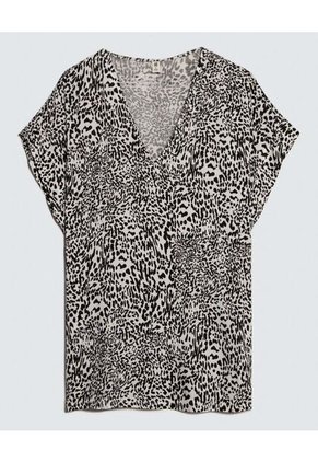 Blusa Para Mujer Manga Corta Color Negro Marca Ostu #40121062