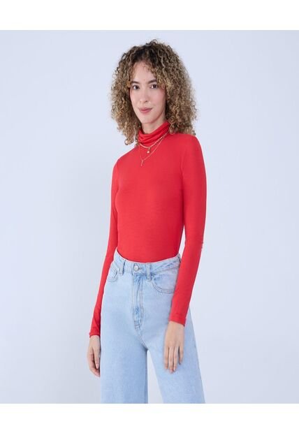 Camiseta Para Mujer Manga Larga Color Rojo Marca Ostu #40092238