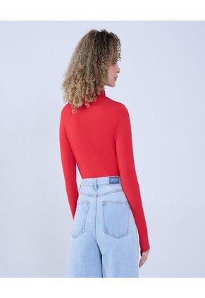 Camiseta Para Mujer Manga Larga Color Rojo Marca Ostu #40092238