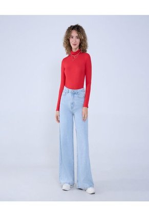 Camiseta Para Mujer Manga Larga Color Rojo Marca Ostu #40092238