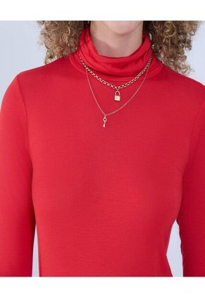 Camiseta Para Mujer Manga Larga Color Rojo Marca Ostu #40092238