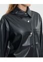 Chaqueta Para Mujer Pu Color Negro Marca Ostu #40080234 de Ostu