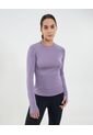 Camiseta Para Mujer Manga Larga Cuello Redondo Color Lila Marca Ostu #40092520 de Ostu