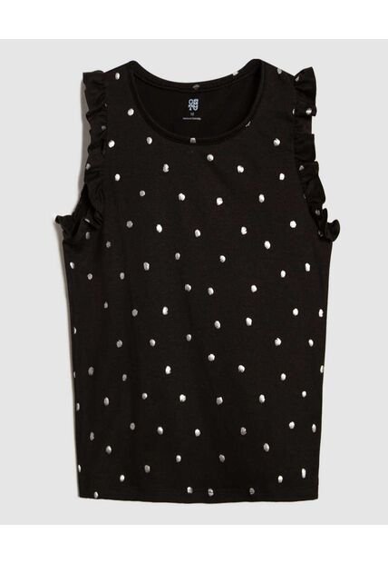 Camiseta Para Niña Manga Sisa Color Negro Marca Ostu #90090248