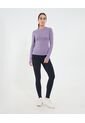 Camiseta Para Mujer Manga Larga Cuello Redondo Color Lila Marca Ostu #40092520 de Ostu