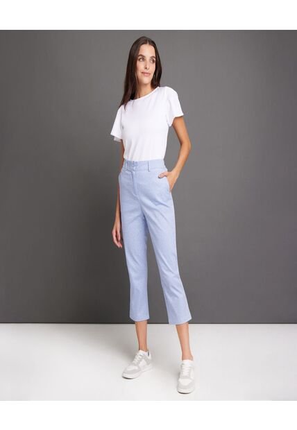 Pantalon Para Mujer Capri Color Azul Claro Marca Ostu #40070404