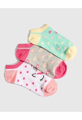 Medias Para Niña Invisible Color Pack X Marca Ostu #90980111 Ostu