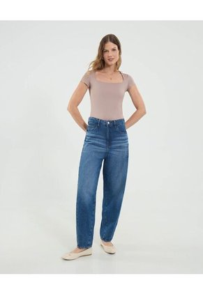 Jean Para Mujer Balloon Color Azul Marca Ostu #40160589