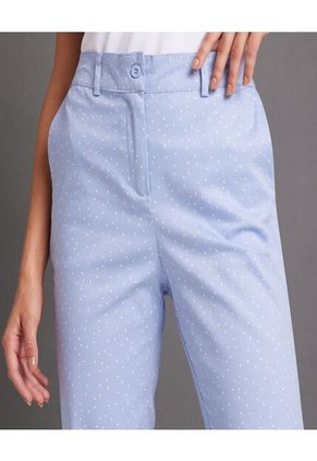 Pantalon Para Mujer Capri Color Azul Claro Marca Ostu #40070404