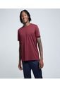 Camiseta Para Hombre Manga Corta Color Vino Marca Ostu #60091365 de Ostu