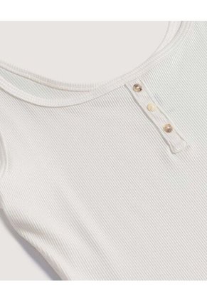 Body  Para Mujer Manga Sisa Color Crema Marca Ostu #40200227