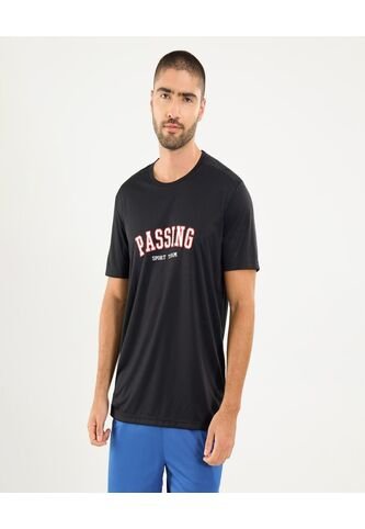 Camiseta Para Hombre Manga Corta Cuello Redondo Color Negro Marca Ostu #60091627 Ostu