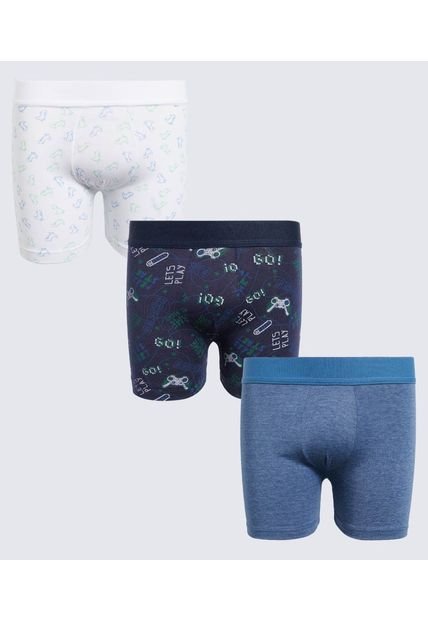 Pantaloncillo Infantil Niño Boxer Filete Medio Color Negro Marca Ostu #80000090