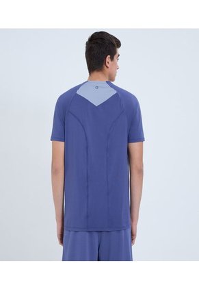 Camiseta Para Hombre Manga Corta Color Azul Marca Ostu #60091507