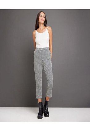 Pantalon Para Mujer Capri Color Azul Oscuro Marca Ostu #40070404