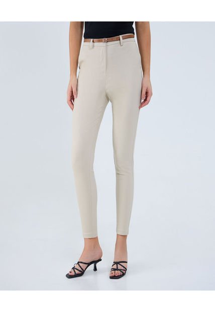 Pantalón Para Mujer Chino Color Marfil Marca Ostu #40070762