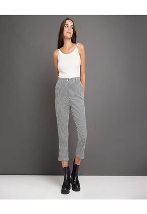 Pantalon Para Mujer Capri Color Azul Oscuro Marca Ostu #40070404