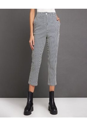 Pantalon Para Mujer Capri Color Azul Oscuro Marca Ostu #40070404