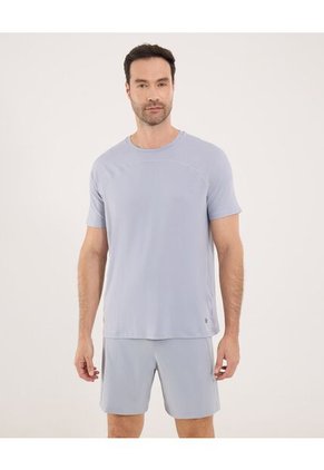 Camiseta Para Hombre Manga Corta Cuello Redondo Color Gris Marca Ostu #60091729