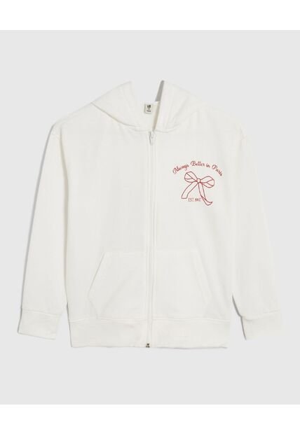 Buzo Infantil Niña Zipper Color Crema Marca Ostu #90060141