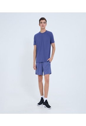 Camiseta Para Hombre Manga Corta Color Azul Marca Ostu #60091507