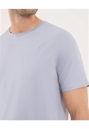 Camiseta Para Hombre Manga Corta Cuello Redondo Color Gris Marca Ostu #60091729