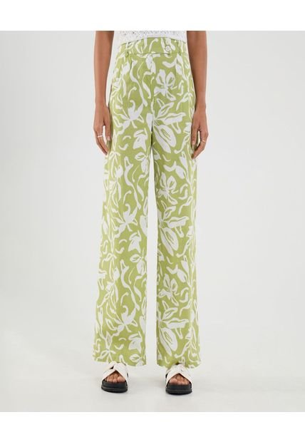 Pantalón Para Mujer Moda Color Verde Marca Ostu #40070808