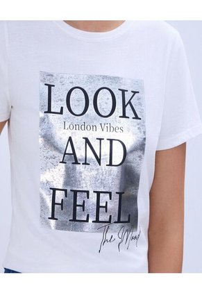 Camiseta Para Mujer Manga Corta Color Crudo Marca Ostu #40092221