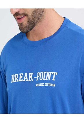 Camiseta Para Hombre Manga Corta Cuello Redondo Color Azul Marca Ostu #60091629