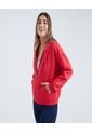 Buzo Para Mujer Zipper Color Rojo Marca Ostu #40060315 de Ostu