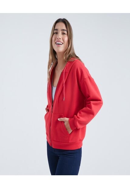 Buzo Para Mujer Zipper Color Rojo Marca Ostu #40060315