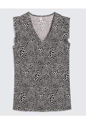 Blusa Para Mujer Manga Corta Color Negro Marca Ostu #40121106