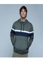 Buzo Para Hombre Hoodie Color Verde  Marca Ostu #60060365 de Ostu