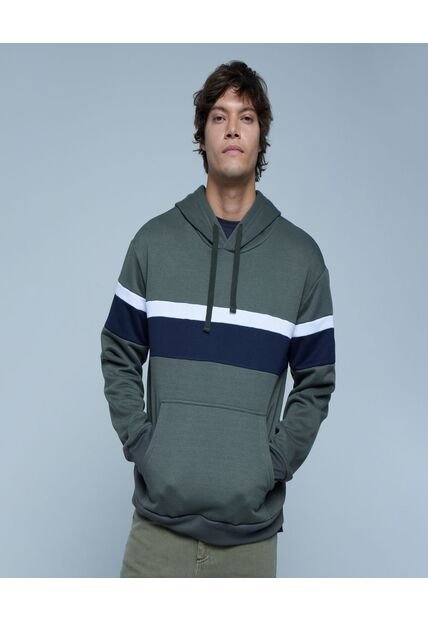 Buzo Para Hombre Hoodie Color Verde  Marca Ostu #60060365