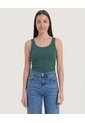 Camiseta  Para Mujer Manga Sisa Cuello Redondo Color Verde Marca Ostu #40092697 de Ostu