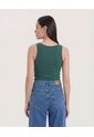 Camiseta  Para Mujer Manga Sisa Cuello Redondo Color Verde Marca Ostu #40092697 de Ostu