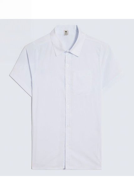 Camisa Para Niño Manga Corta Color Blanco Marca Ostu #80010055