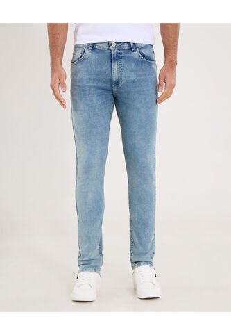 Jean Para Hombre Skinny Color Azul Claro Marca Ostu #60160346 Ostu