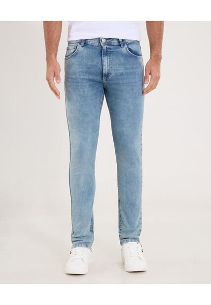 Jean Para Hombre Skinny Color Azul Claro Marca Ostu #60160346