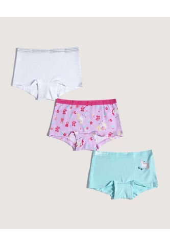 Boxer Para Niña  Color Pack X Marca Ostu #90180060 Ostu