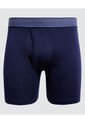 Boxer Para Hombre Bragueta Medio Algodón Color Azul  Marca Ostu #60000414 de Ostu
