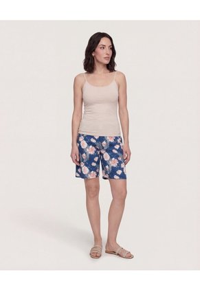 Top Básico De Tiras  Para Mujer Beige Ostu